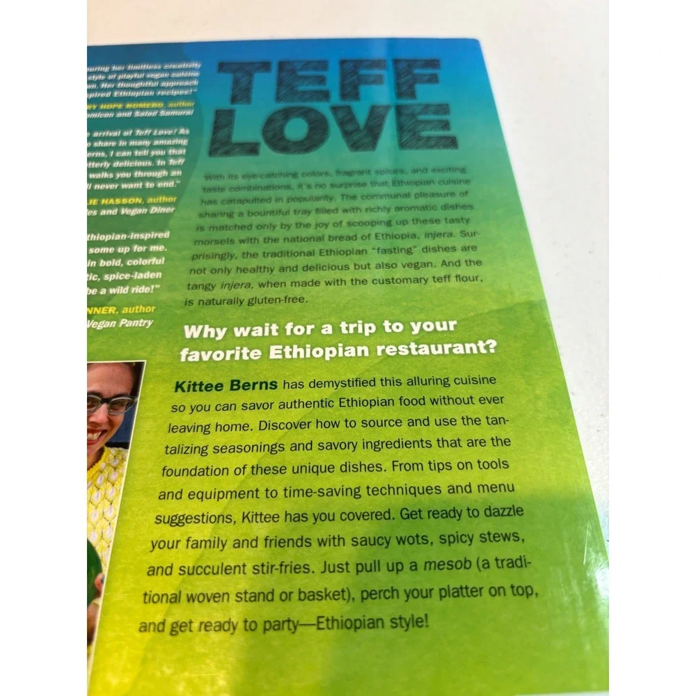Teff Love Adventures in Vegan Ethiopian Cooking by Kittie Berns Cookbook‎